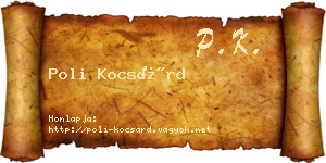 Poli Kocsárd névjegykártya